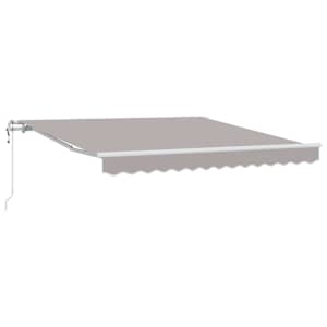 vidaXL Kokkuvolditav varikatus Helehall 300 x 250 cm