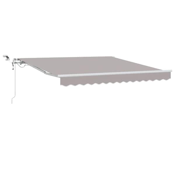 vidaXL Kokkuvolditav varikatus Helehall 300 x 250 cm Pol&uuml;ester