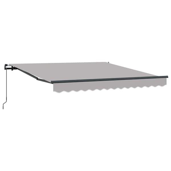 vidaXL Kokkuvolditav varikatus Helehall 300 x 250 cm