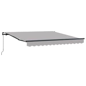 Stahovací markýza Světle šedá 300 x 250 cm Polyester a hliník - obrázek 2