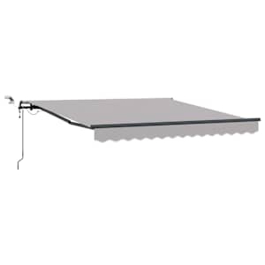 vidaXL Kokkuvolditav varikatus Helehall 300 x 250 cm Pol&uuml;ester