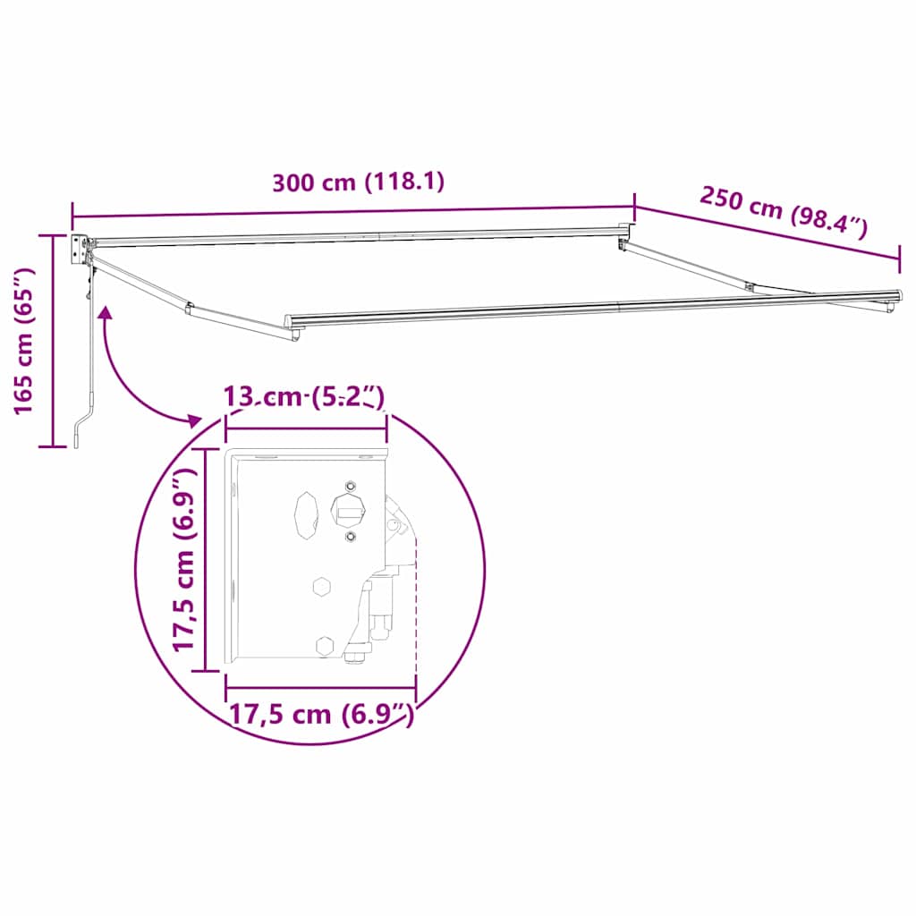 Markies Lichtgrijs 300 x 250 x 165 cm Polyester image 13