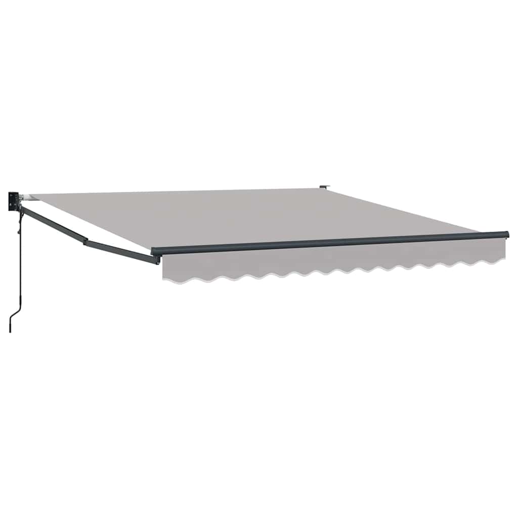 Automaattinen sisäänvedettävä markiisi Vaaleanharmaa 300×250 cm, vidaXL Markiisin vaihto kangas 3×2.5 m kehykseen Vaaleanharmaa