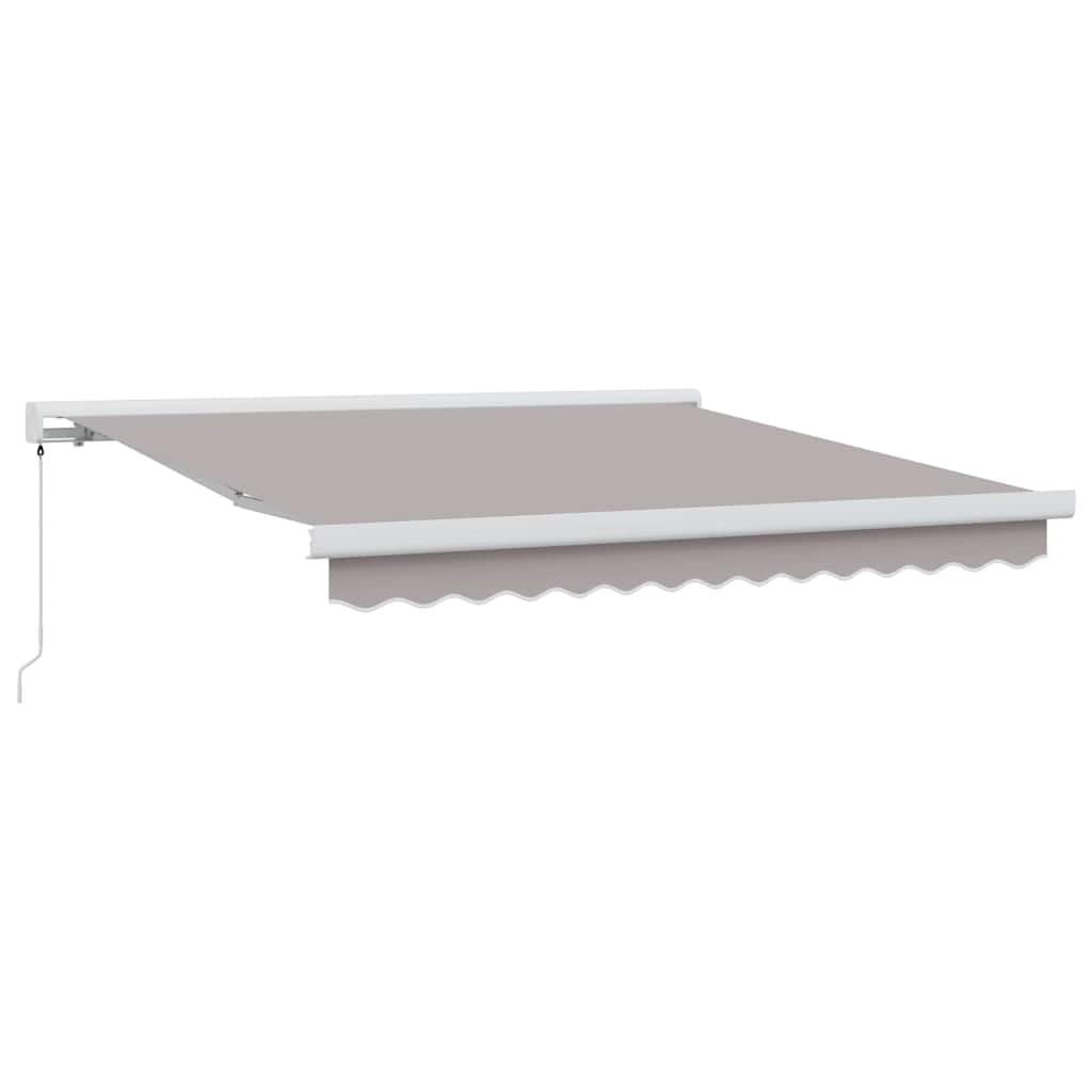 Käsikäyttöinen Telttavarjo Vaaleanharmaa 300 x 250 cm