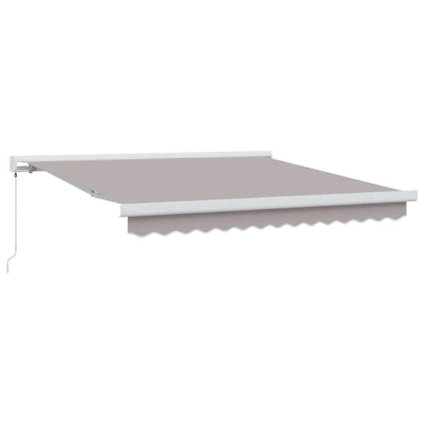 vidaXL Kokkuvolditav varikatus Helehall 300 x 250 cm