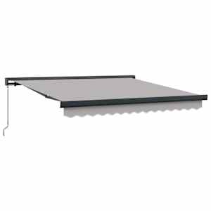 Stahovací markýza Světle šedá 300 x 250 cm Plátno a hliník - obrázek 2