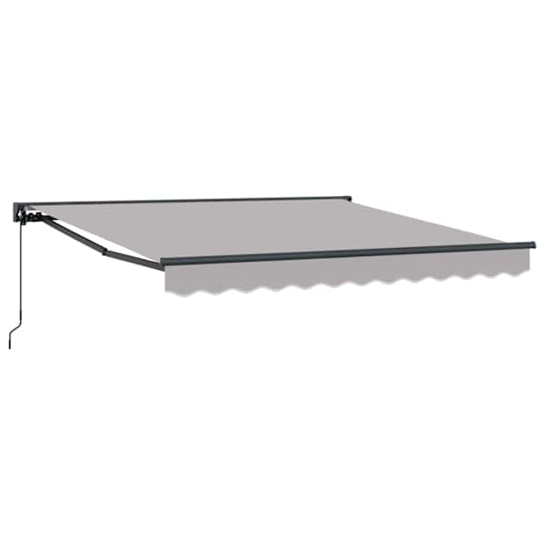 vidaXL Kailastud raam Helehall 300 x 250 cm Pol&uuml;ester PU-kattega