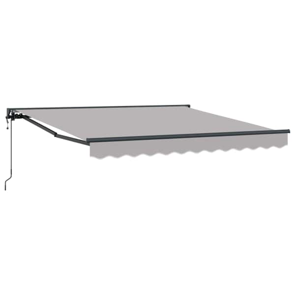 vidaXL Kailastud raam Helehall 300 x 250 cm Pol&uuml;ester PU-kattega