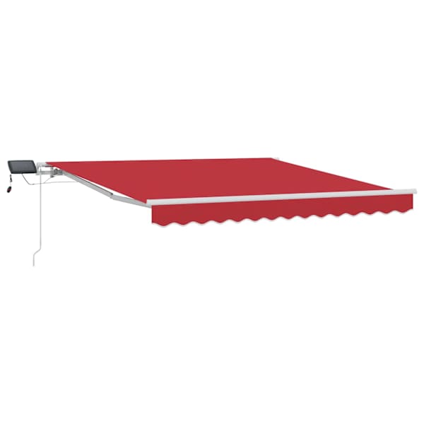 vidaXL Kokkuvolditav varikatus Punane 300 x 250 cm