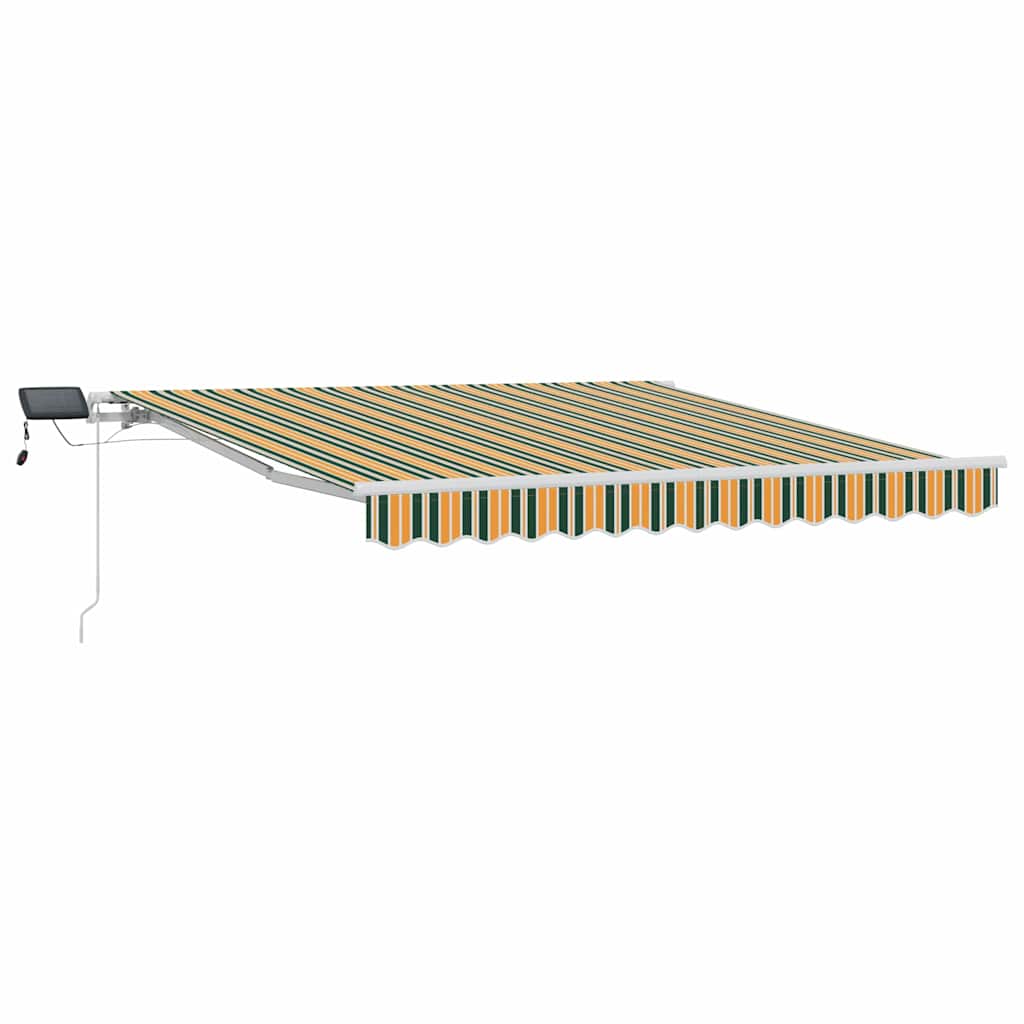 Sisäänvedettävä markiisi with Vihreä ja keltainen 300 x 250 cm
