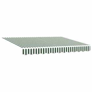 vidaXL Kokkuvolditav varikatus Roheline ja Valge 300 x 250 cm