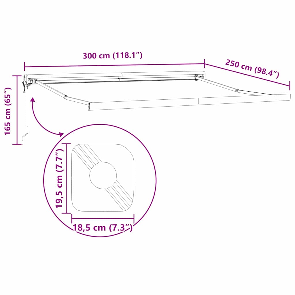 Markies Groen en Wit 300 x 250 x 165 cm Polyester en Aluminium image 13