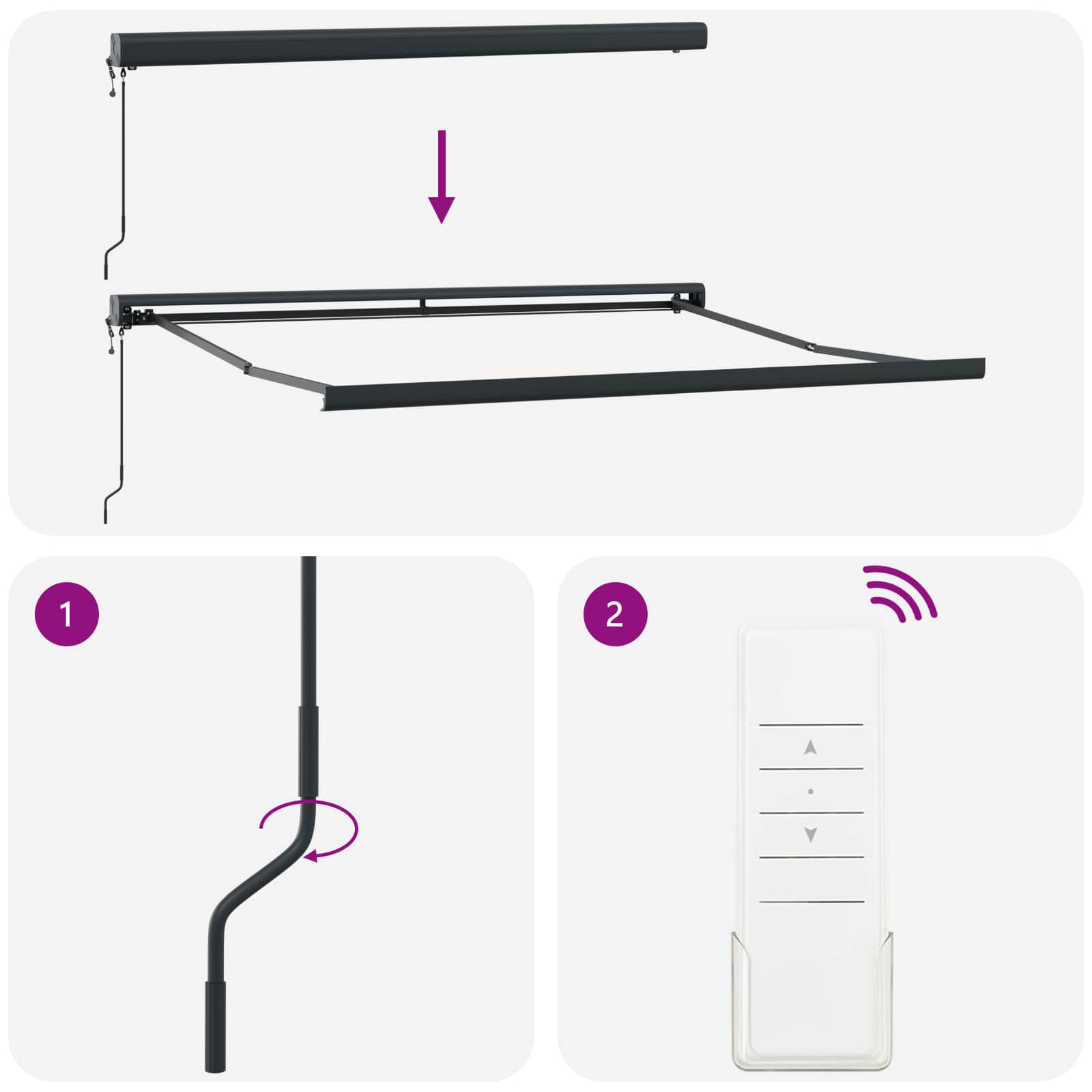 Markies Groen en Wit 300 x 250 x 165 cm Polyester en Aluminium image 8