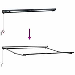 Budsorovatelné zastřešení Modrá a bílá 350 x 250 cm - obrázek 9