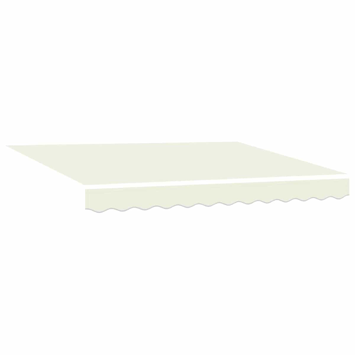 Udtrækkelig markise Creme 350 x 250 cm Polyester og Aluminium - Billede 5
