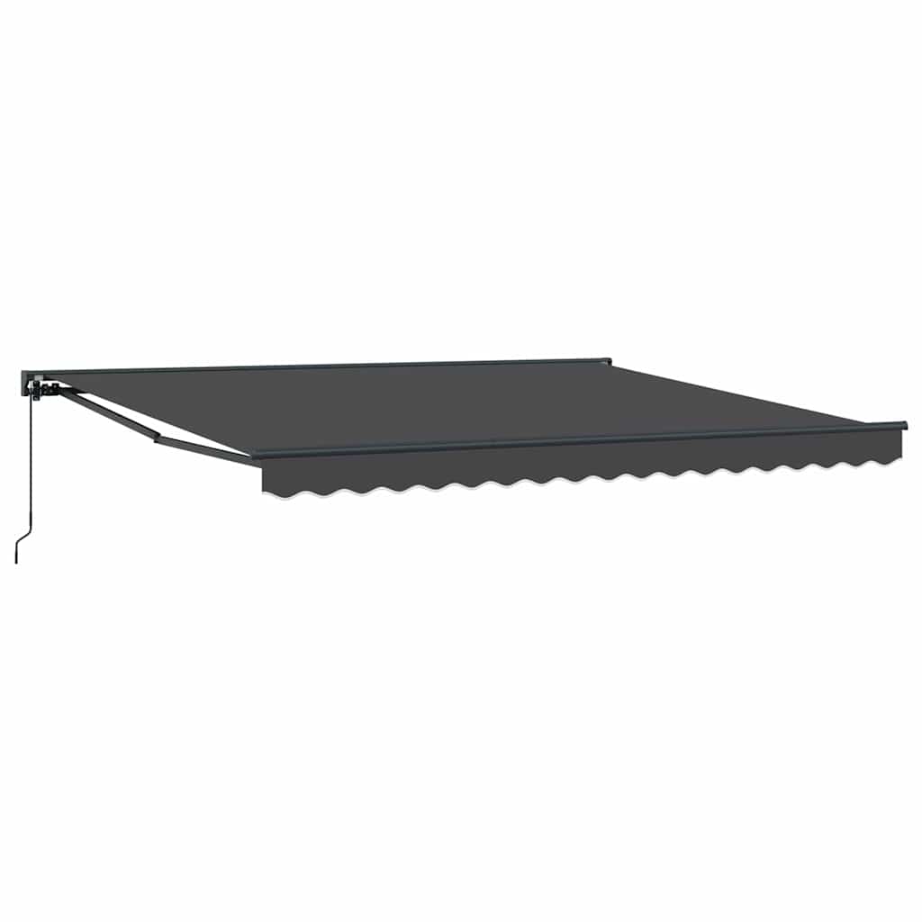 Manuaalinen sisäänvedettävä markiisi oranssi ja valkoinen 350×250 cm