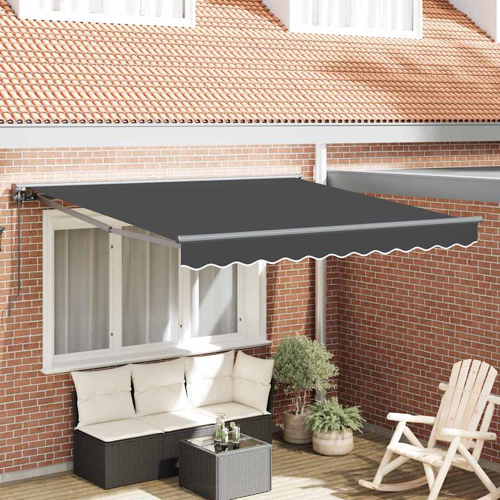 Vetoutuva markiisi Antrasiitti 350x250 cm