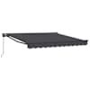 vidaXL Kailastud raam Antratsiit 350 x 250 cm Pol&uuml;ester PU-kattega
