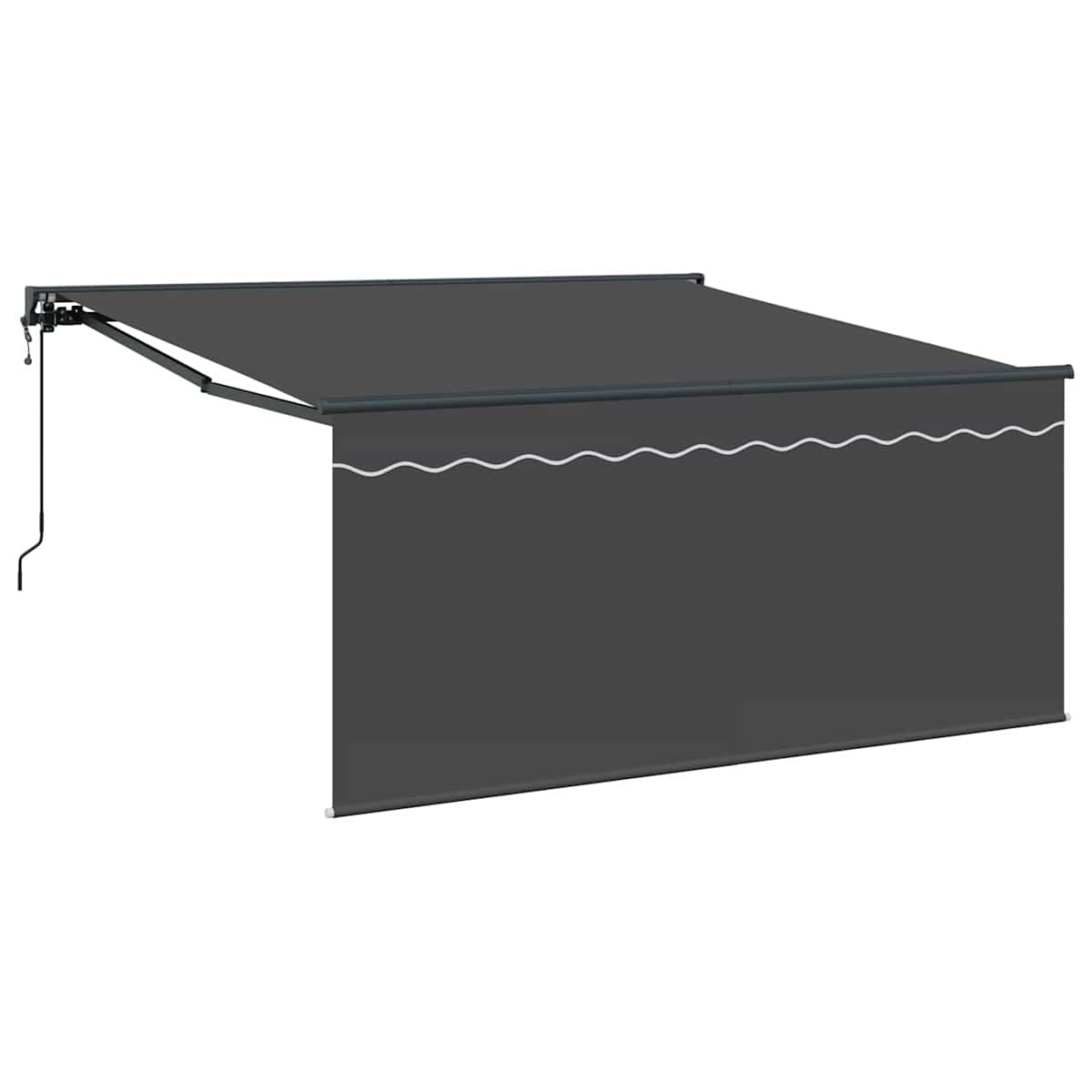 Udtrækkelig markise Antracit 350 x 250 cm - Billede 2