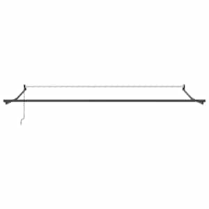 Retraktilna tenda oranžna in rjava 350 x 250 cm blago - slika 7