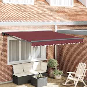 Budsorovatelné zastřešení Vínová 350 x 250 cm Hliník a látka - obrázek 1