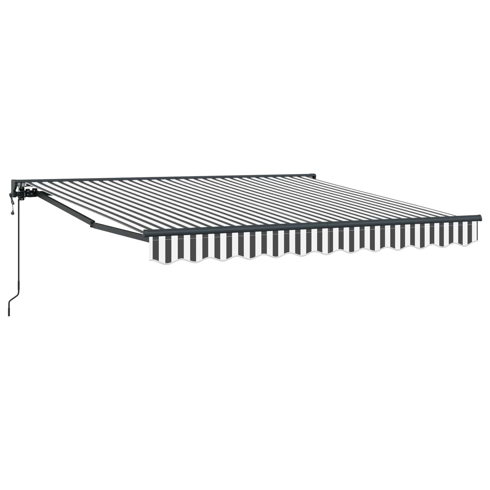 vidaXL Rám markýzy Antracitová a bílá 350 x 250 cm