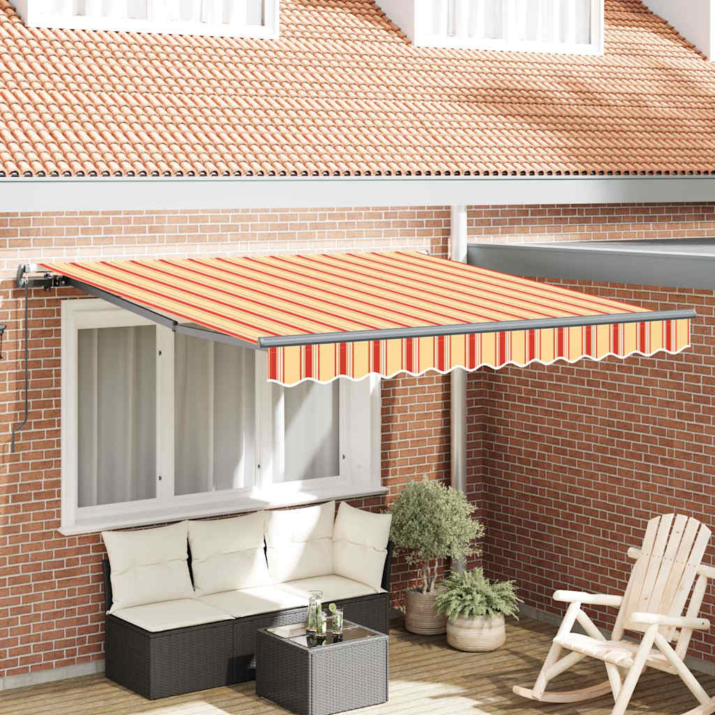 Manuel Udtækkelig Markise Gul og Orange 350x250 cm