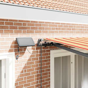 Retraktilna tenda rumena in oranžna 350 x 250 cm blago - slika 4