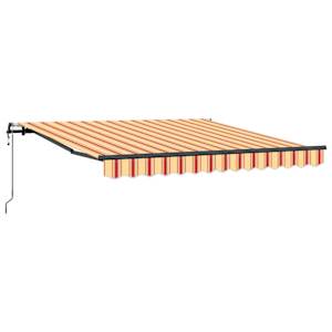 Retraktilna tenda Rumena in oranžna 350 x 250 cm - slika 2
