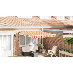 Markýza Žlutá a oranžová 350 x 250 x 165 cm Polyester a kov - obrázek 1