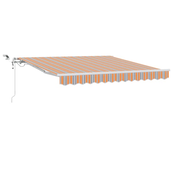 vidaXL Kokkuvolditav varikatus Mitmev&auml;rviline 350 x 250 cm Pol&uuml;ester