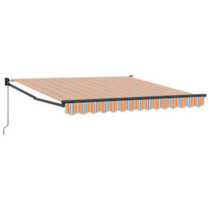 vidaXL Kokkuvolditav varikatus Mitmev&auml;rviline 350 x 250 cm