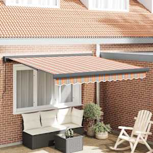 Stahovací markýza Vícebarevný 350 x 250 cm Plátno a hliník - obrázek 1