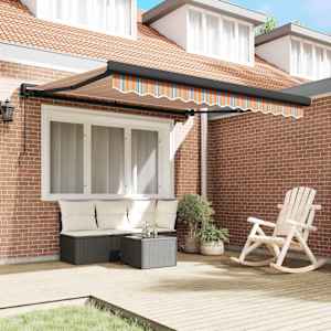 Senčnik večbarvno 350 x 250 cm Poliester in aluminij - slika 3