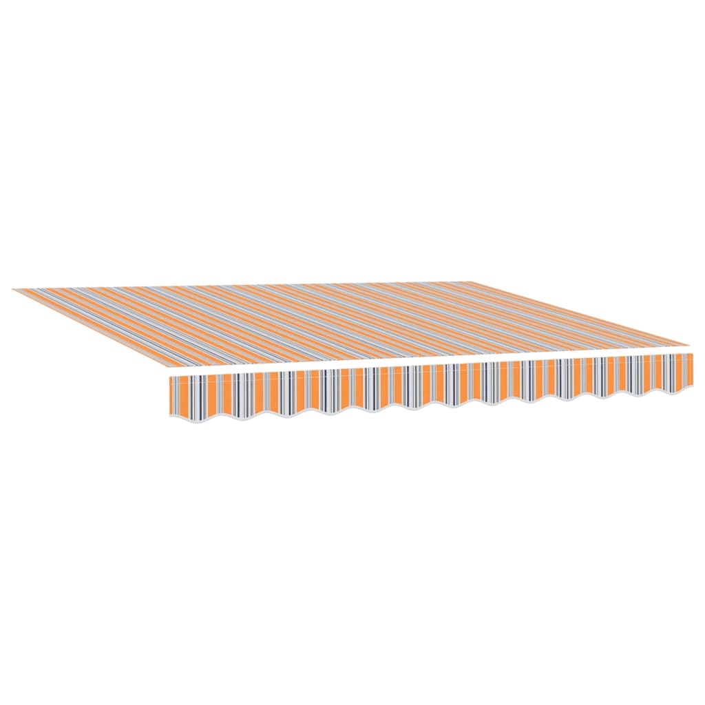 Automaattinen kääntyvä markiisi monivärisellä raidalla 350×250 cm