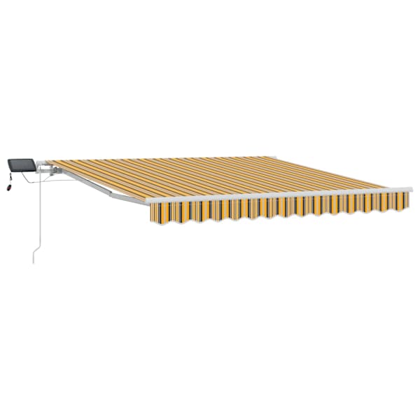vidaXL Kokkuvolditav varikatus Mitmev&auml;rviline 350 x 250 cm