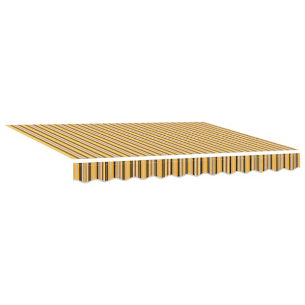 vidaXL Kokkuvolditav varikatus Mitmev&auml;rviline 350 x 250 cm