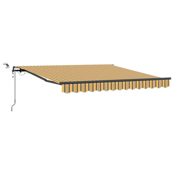 vidaXL Kokkuvolditav varikatus Mitmev&auml;rviline 350 x 250 cm Pol&uuml;ester