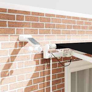 Retraktilna tenda Črna 350 x 250 cm Poliester in kovina - slika 4