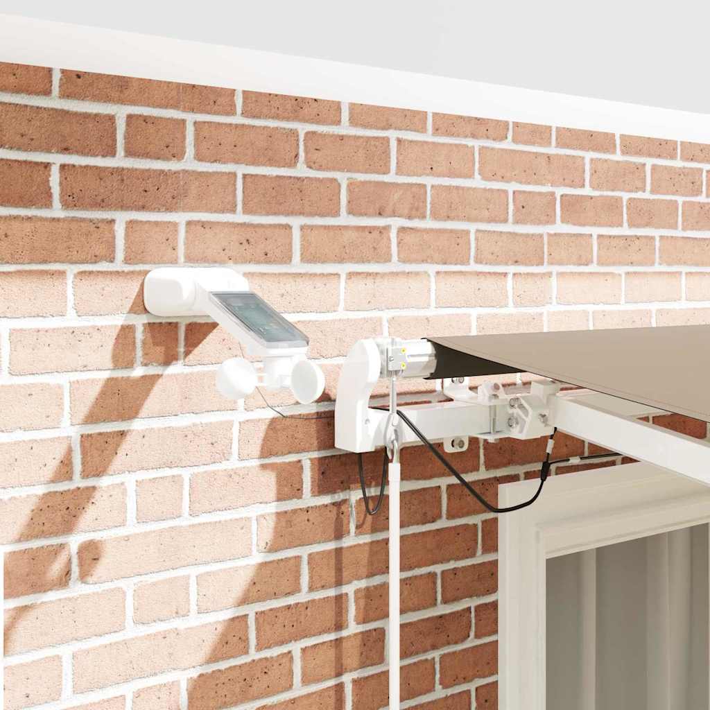 Inklapbaar Zonnescherm Beige 350 x 250 cm Polyester en Metaal image 4