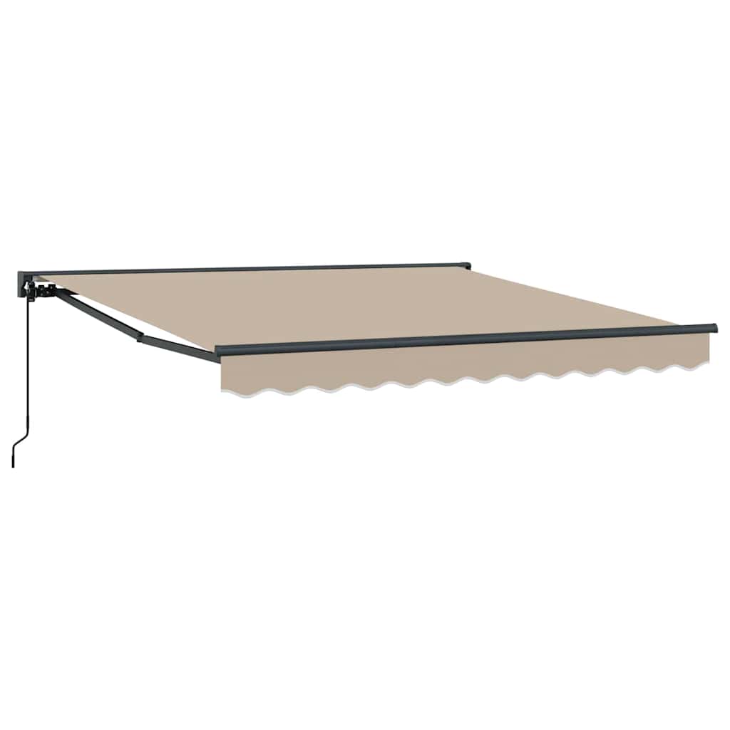 Vetoutuva markiisi Beige 350×250 cm
