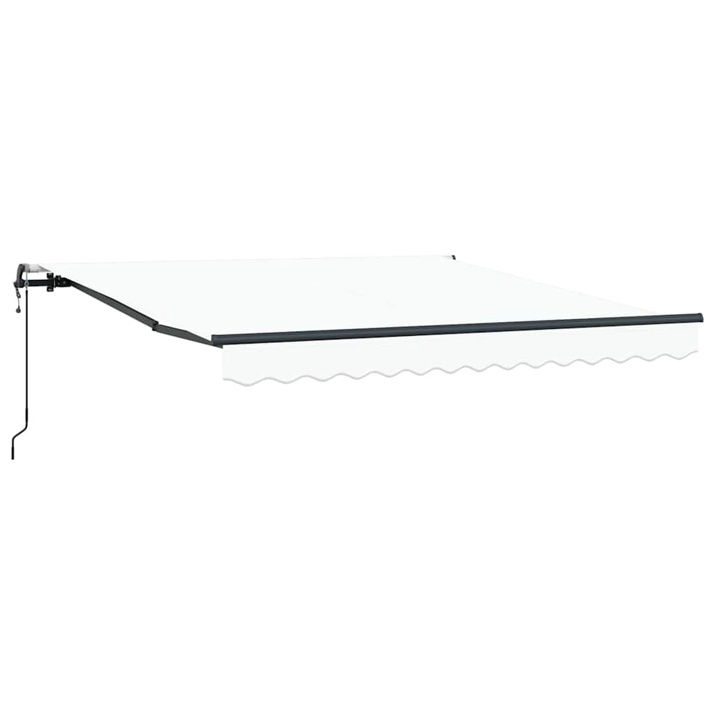 Automaattinen sisäänvedettävä markiisi valkoinen 350×250 cm, vidaXL Markiisi Vaihtokangas 3.5×2.5 m Runkoon Valkoinen