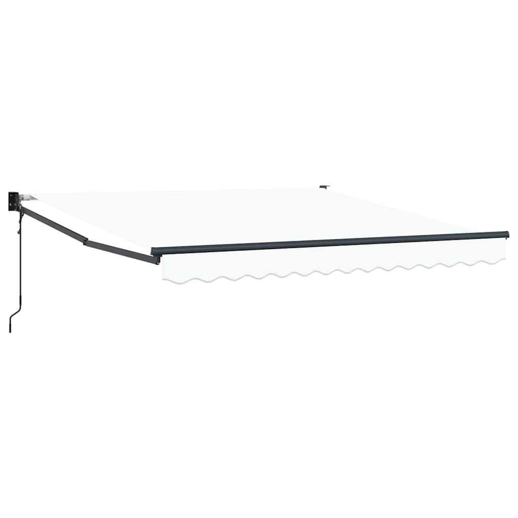 Automaattinen Sisäänvedettävä Markiisi Valkoinen 350×250 cm