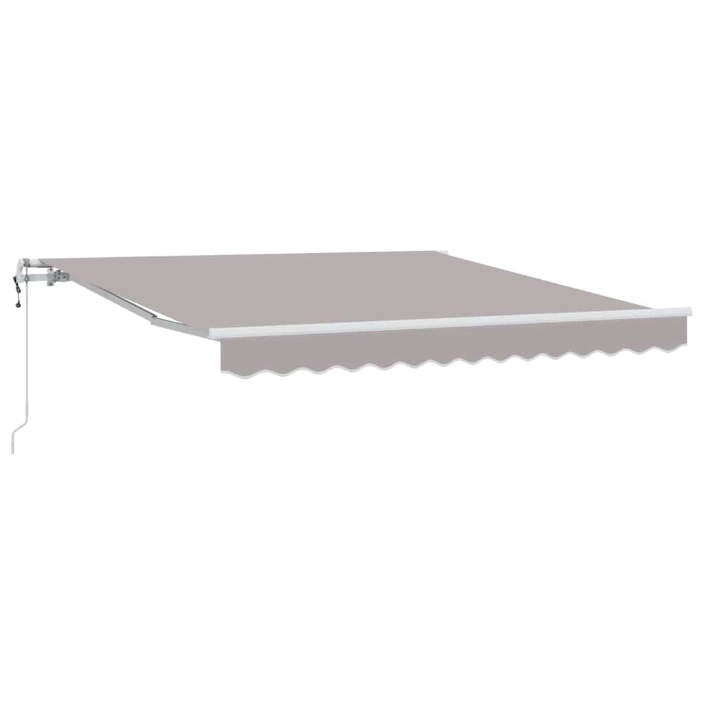 Automaattinen Sisäänvedettävä Markiis Vaaleanharmaa 350×250 cm, vidaXL Markiisinsuojakangas 3.5×2.5 m runkolle Vaaleanharmaa