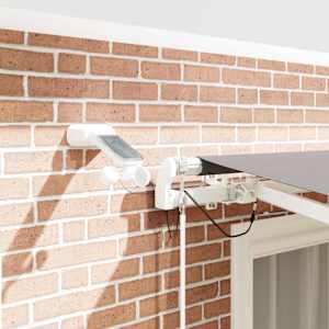 Retraktilna tenda Svetlo siva 350 x 250 cm Poliester in kovina - slika 4