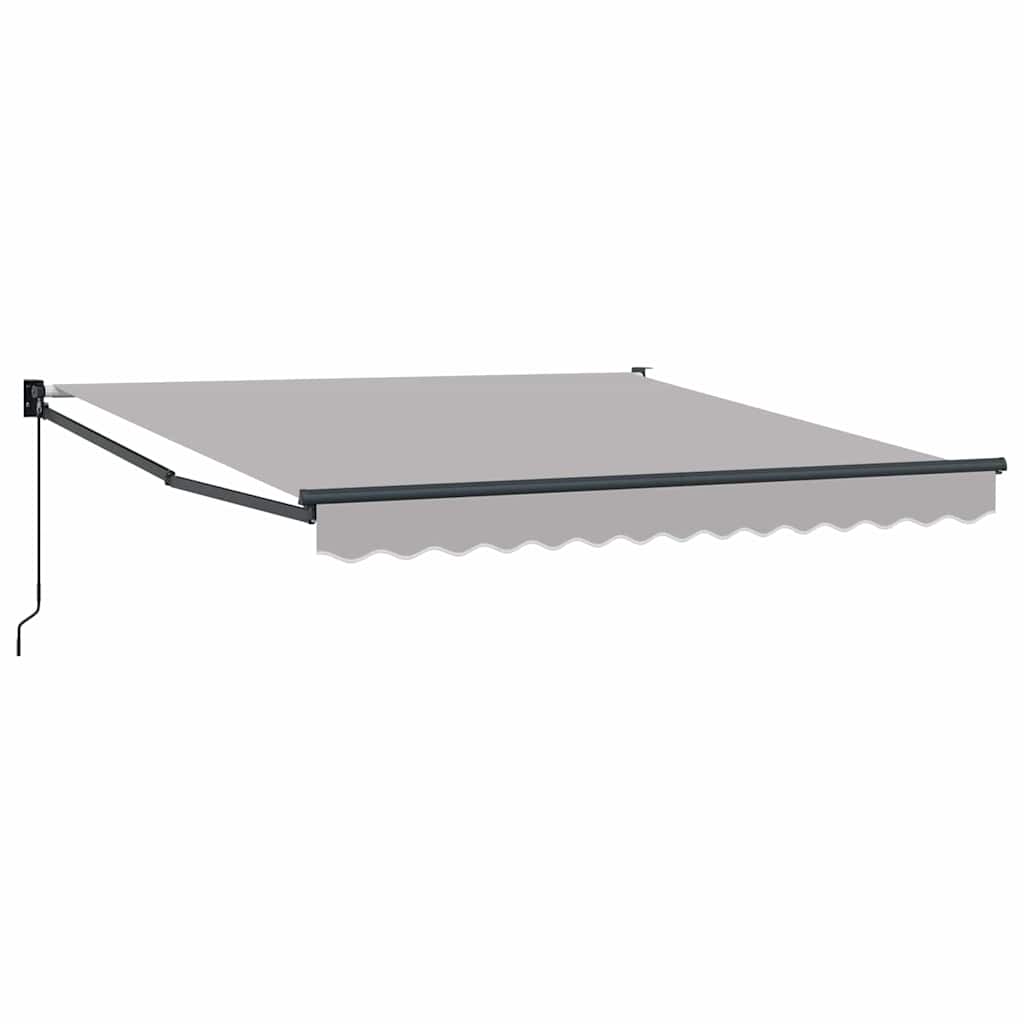Manuaalinen sisäänvedettävä markiisi Vaalea harmaa 350×250 cm, vidaXL Markiisin vaihto kangas 3.5×2.5 m runkoon Vaalea harmaa