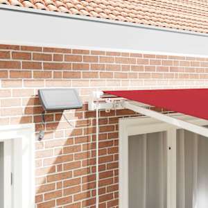 Retraktilna tenda Rdeča 350 x 250 cm Tkanina in jeklo - slika 4