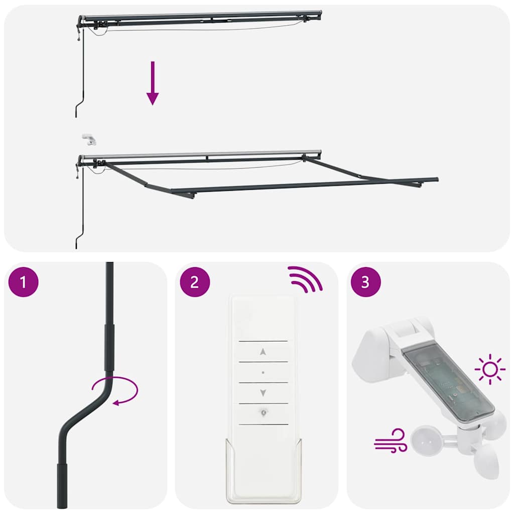 Luifeldoek met Groen en geel 350 x 250 cm Polyester image 13