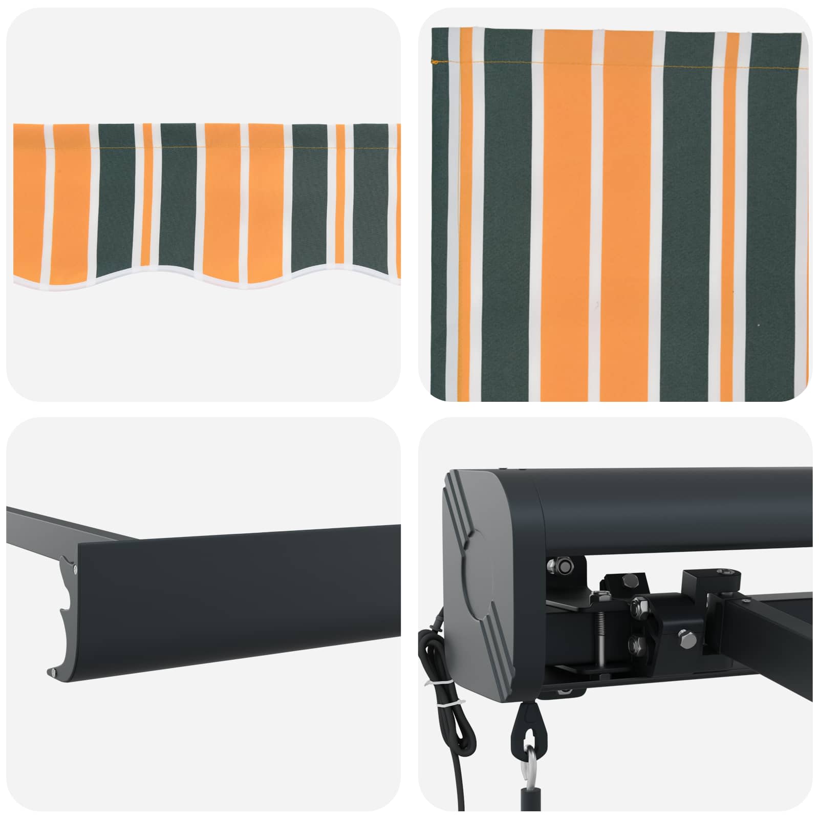 Markies Groen en Geel 350 x 250 x 165 cm Polyester en Aluminium image 6