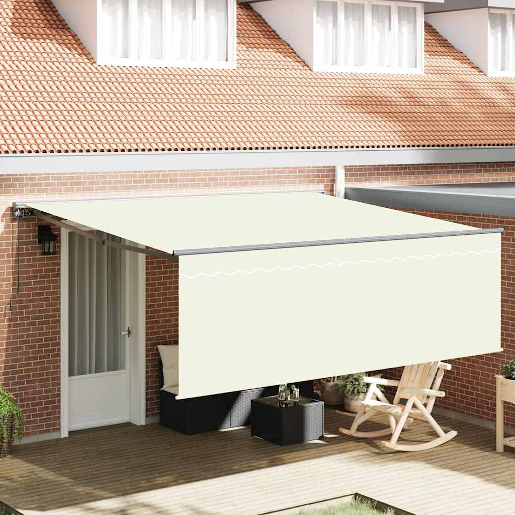 Käigukohandatav varikatus Beež 400 × 300 cm Polüester